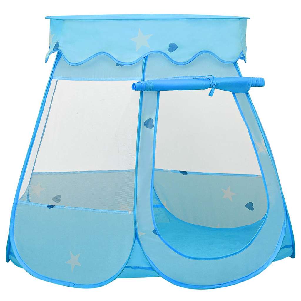 Play Tent Blue Polyester Medium Collapsible Play Tent