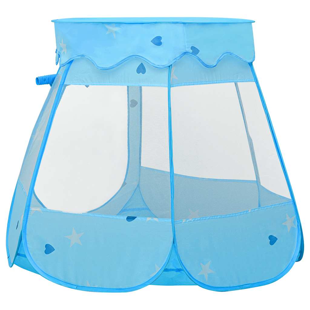 Play Tent Blue Polyester Medium Collapsible Play Tent