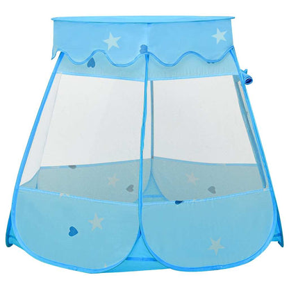Play Tent Blue Polyester Medium Collapsible Play Tent