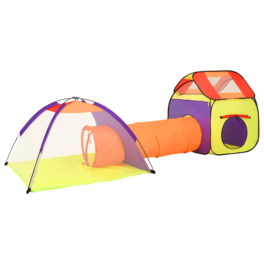 Play Tent Multicolor Polyester Large Collapsible Kids Tent