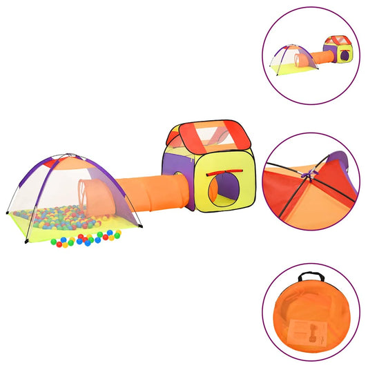 Play Tent Multicolor Polyester Large Collapsible Kids Tent
