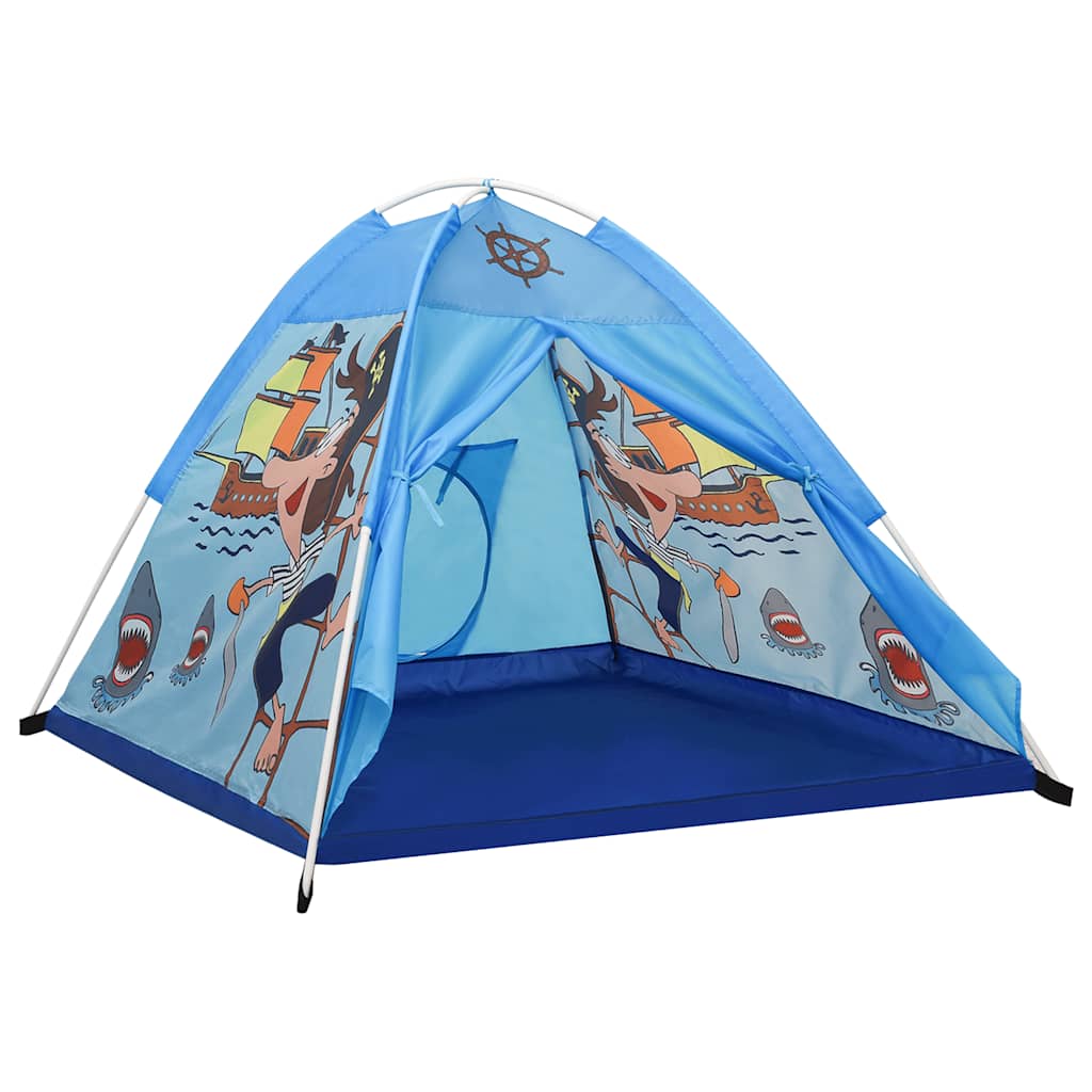 Play Tent Blue 170T polyester, fiberglass 47.2 x 47.2 x 35.4 in
