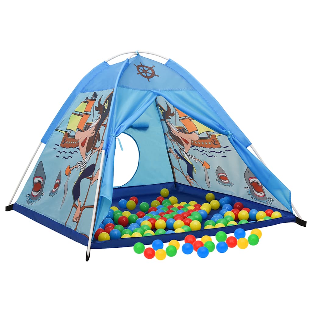 Play Tent Blue 170T polyester, fiberglass 47.2 x 47.2 x 35.4 in