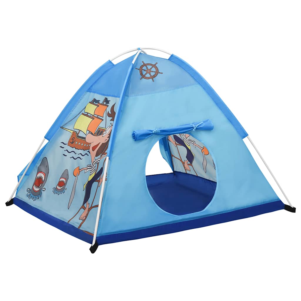 Play Tent Blue 170T polyester, fiberglass 47.2 x 47.2 x 35.4 in
