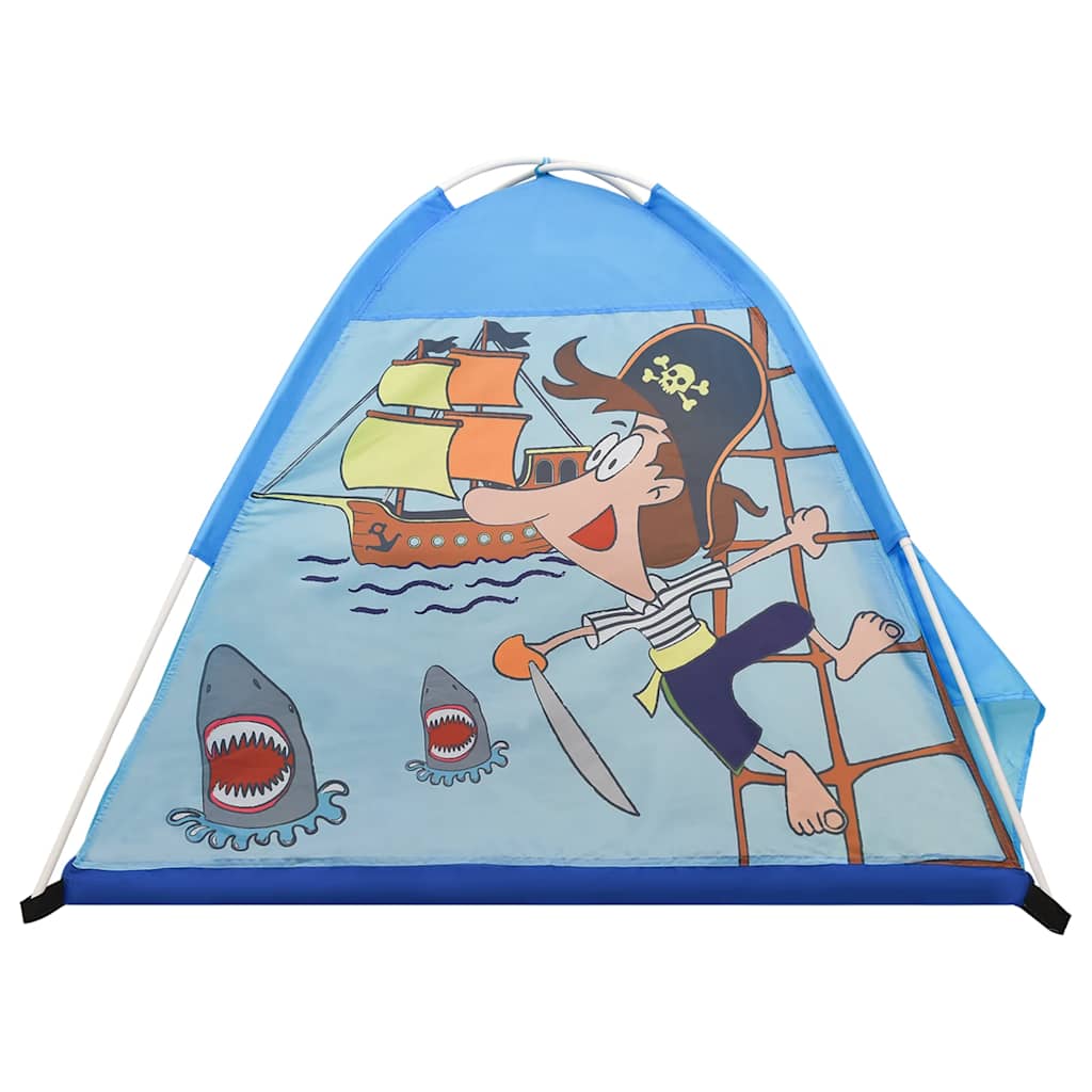 Play Tent Blue 170T polyester, fiberglass 47.2 x 47.2 x 35.4 in