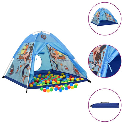 Play Tent Blue 170T polyester, fiberglass 47.2 x 47.2 x 35.4 in