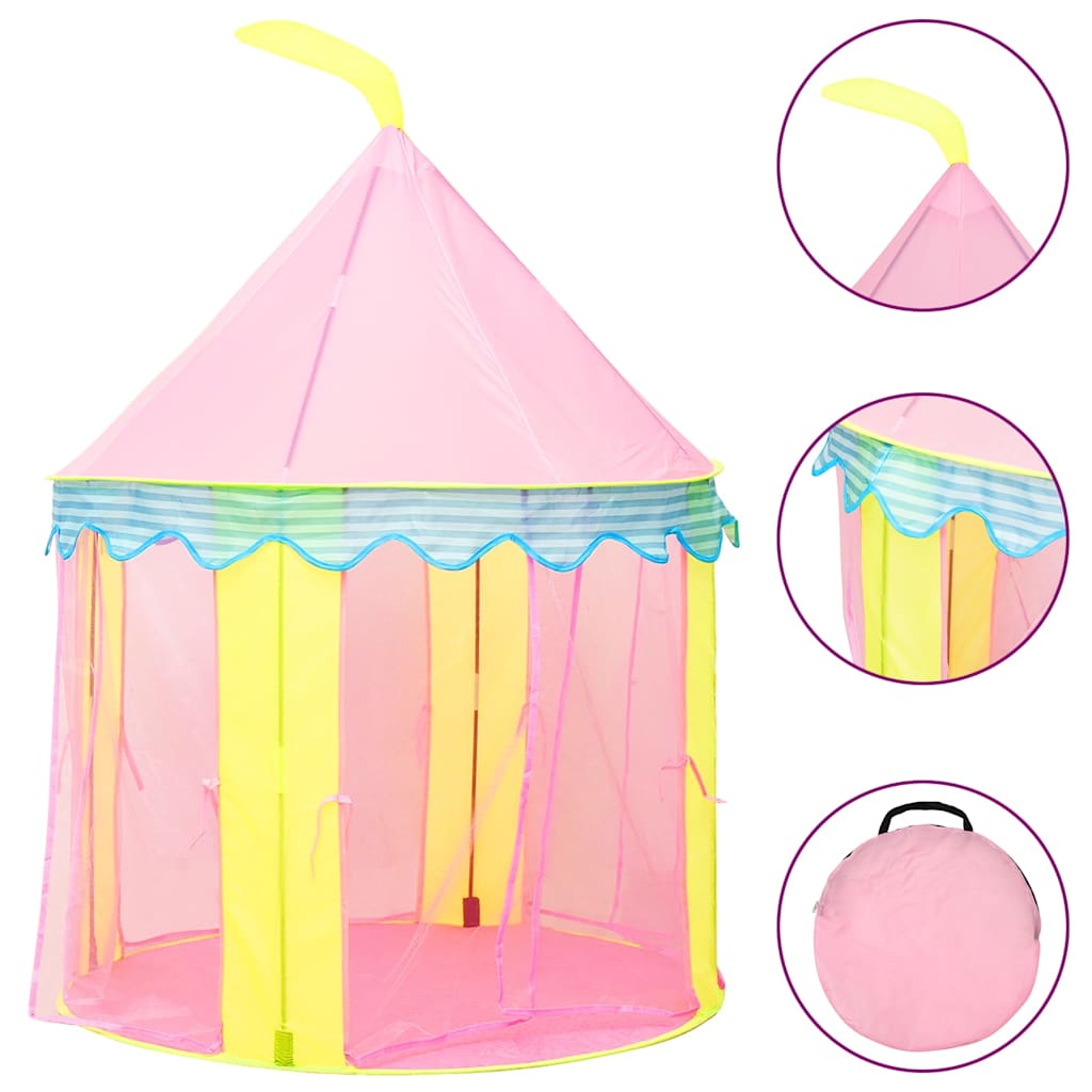 Play Tent Pink 170T polyester 39.4 x 39.4 x 50.0 in Portable