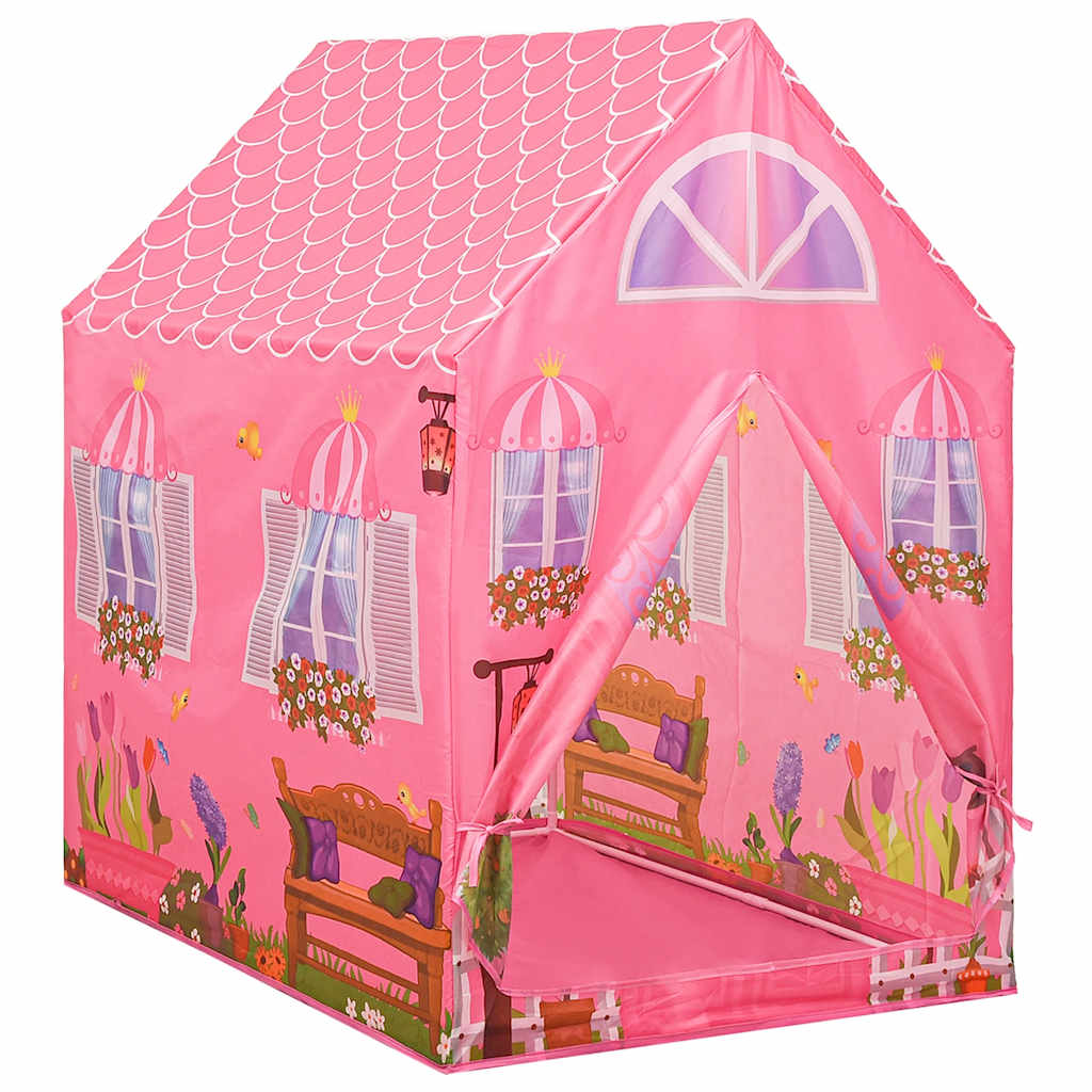 Play Tent Pink 170T polyester, PVC 27.2 x 37.0 x 40.9 in