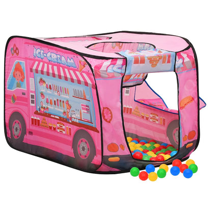 Play Tent Pink 170T Polyester, Steel 27.6 x 44.1 x 27.6 in