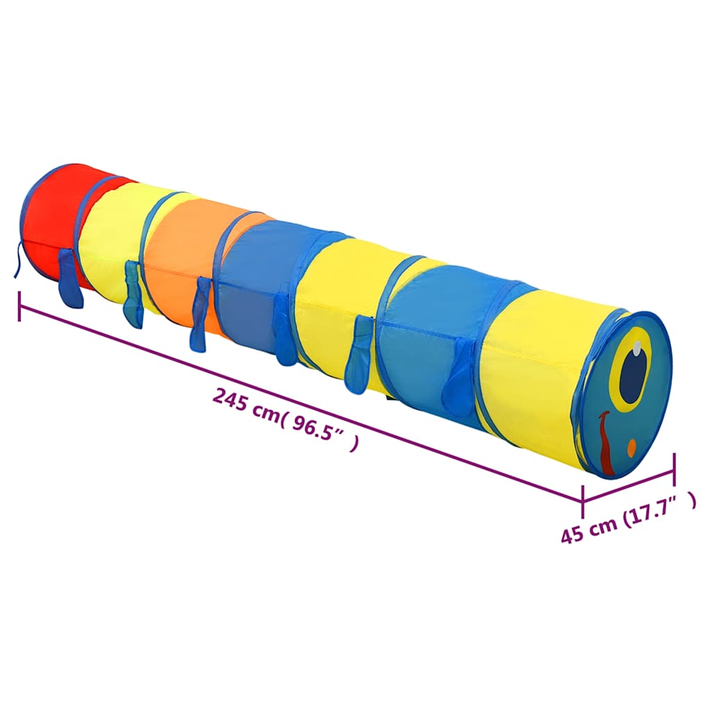 Play Tunnel Multicolored 170T polyester, steel Large Foldable
