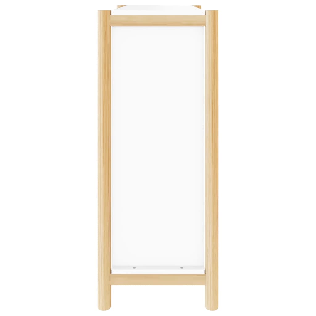 Shoe Cabinet White 22.6x13.0x31.5" Engineered Wood