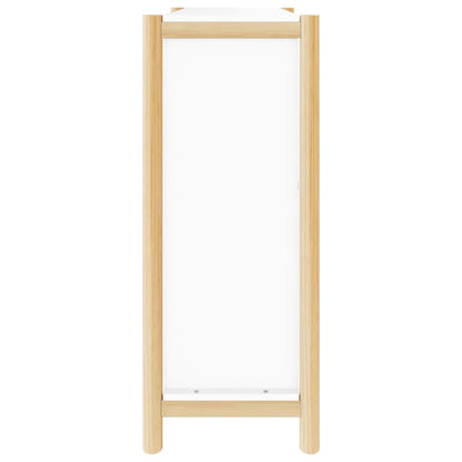 Shoe Cabinet White 22.6x13.0x31.5" Engineered Wood