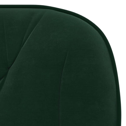 Office Chair Dark Green Velvet, Metal, Plywood Standard Swivel