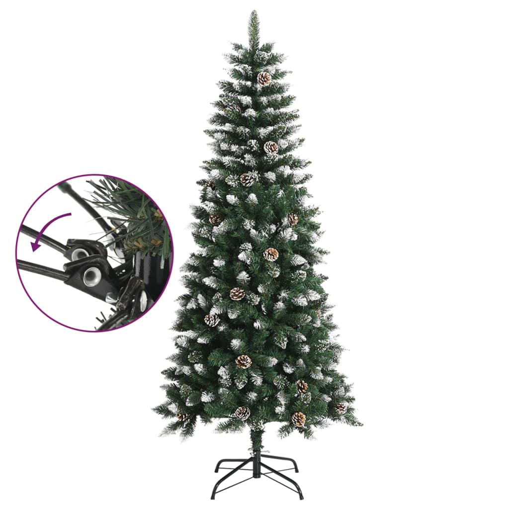 Artificial Christmas Tree with Stand Green 59.1" PVC