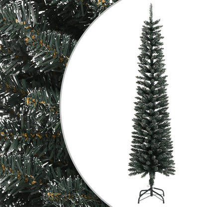Christmas Tree Green and white PVC, steel Slim Durable
