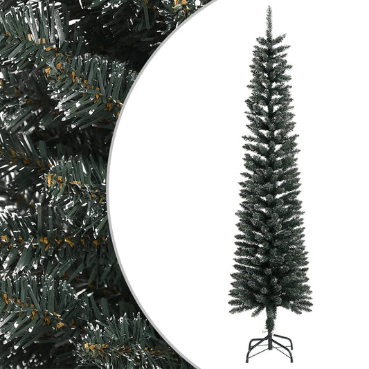 Christmas Tree Green and white PVC, steel Slim Durable