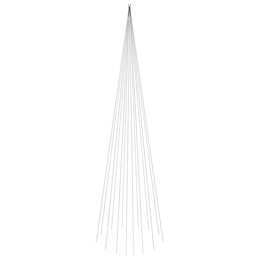 Christmas Tree on Flagpole Warm White 1134 LEDs 26 ft