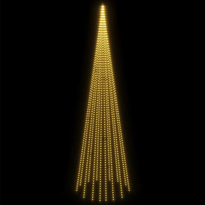 Christmas Tree on Flagpole Warm White 1134 LEDs 26 ft