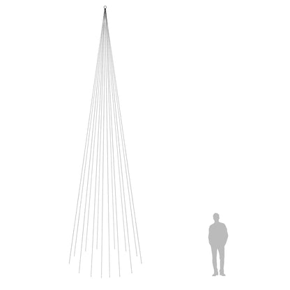 Christmas Tree on Flagpole Warm White 1134 LEDs 26 ft