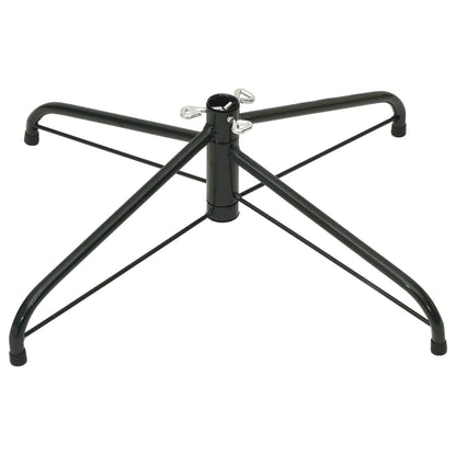 Christmas Tree Stand Black Steel 19.7x19.7x6.3 in Durable