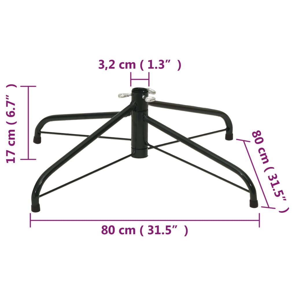 Christmas Tree Stand Black Steel Durable Christmas Tree Stand
