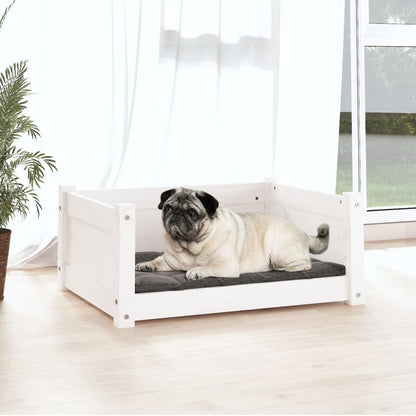 Dog Bed White Solid pine wood Small/Medium Dog Bed Rectangular