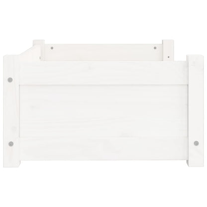 Dog Bed White Solid pine wood Small/Medium Dog Bed Rectangular