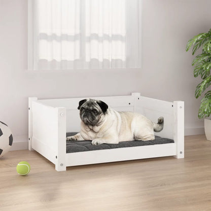 Dog Bed White Solid pine wood Small/Medium Dog Bed Rectangular
