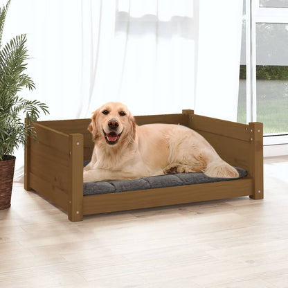 Dog Bed Honey brown Solid pine wood Medium Durable Dog Bed