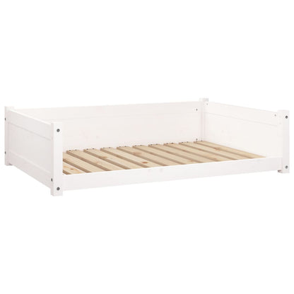 Dog Bed White 105,5x75,5 x 11.0 " Solid Pine Wood