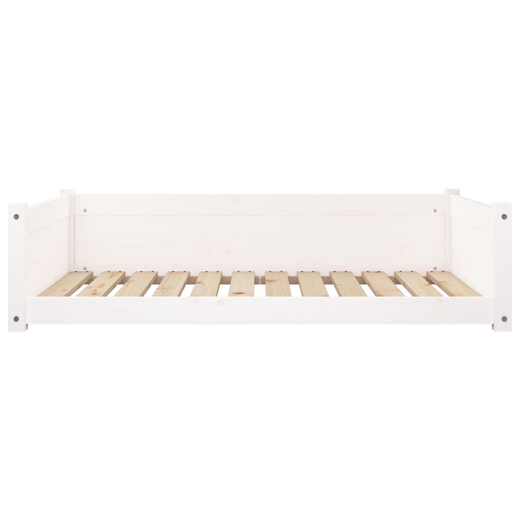 Dog Bed White 105,5x75,5 x 11.0 " Solid Pine Wood