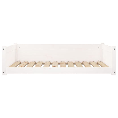 Dog Bed White 105,5x75,5 x 11.0 " Solid Pine Wood