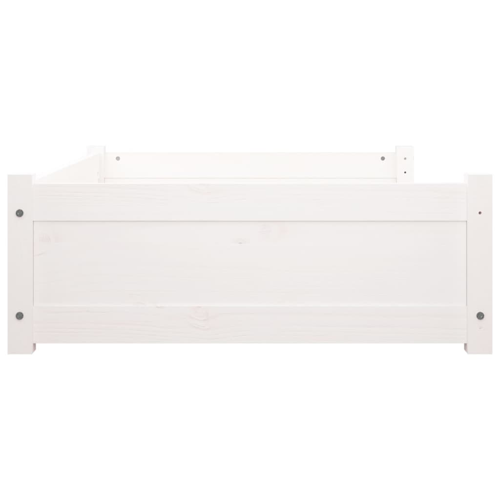 Dog Bed White 105,5x75,5 x 11.0 " Solid Pine Wood