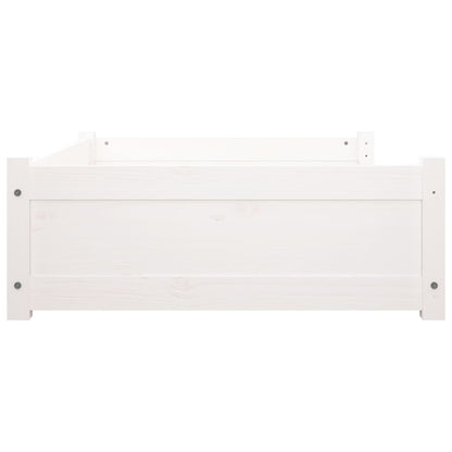 Dog Bed White 105,5x75,5 x 11.0 " Solid Pine Wood
