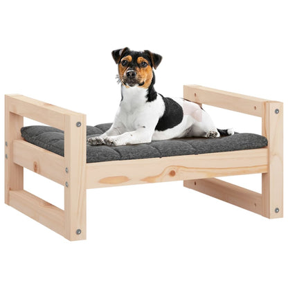 Dog Bed Natural Pine Solid pine wood 21.9x17.9x11.0 in Durable