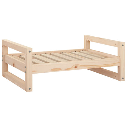 Dog Bed Natural Wood Solid pine wood 29.7x21.9x11.0 in Simple