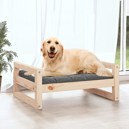 Dog Bed Natural Wood Solid pine wood 29.7x21.9x11.0 in Simple