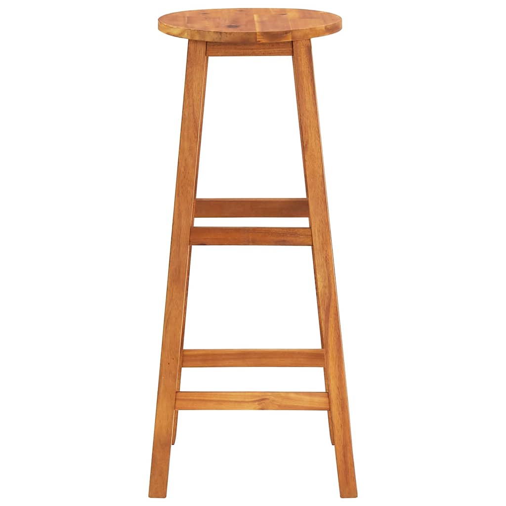 Bar Stools 8 pcs Solid Wood Acacia