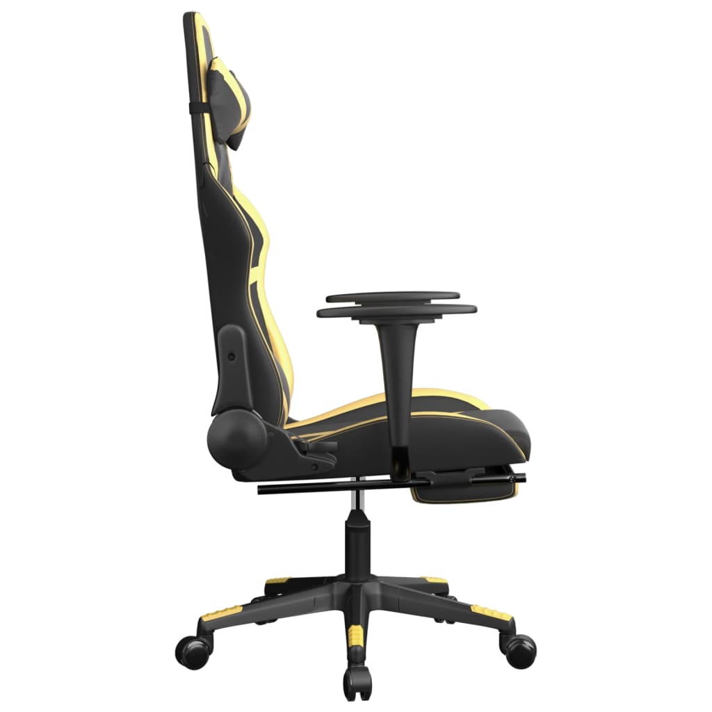 Gaming Chair Black and Gold