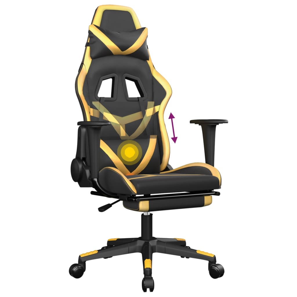 Gaming Chair Black and Gold