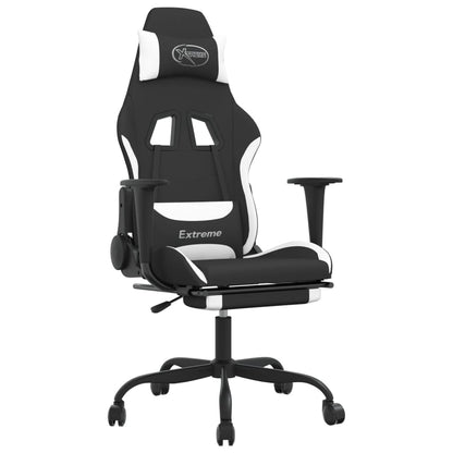Gaming Chair Black and White