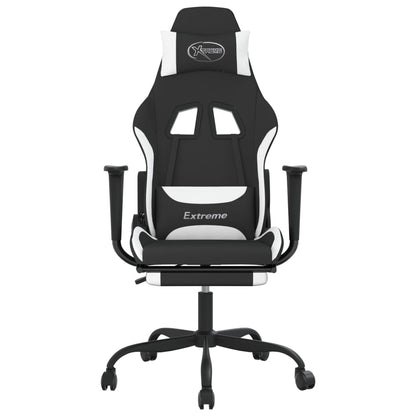 Gaming Chair Black and White