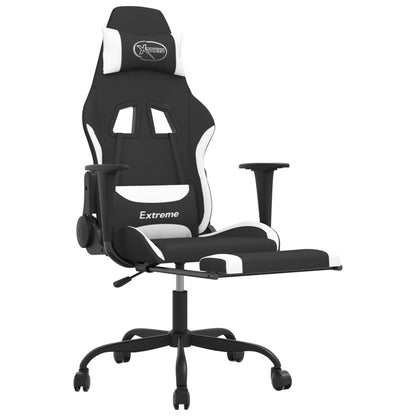 Gaming Chair Black and White