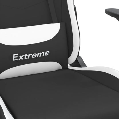 Gaming Chair Black and White