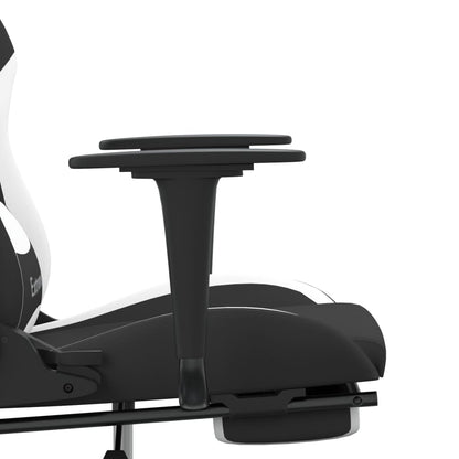 Gaming Chair Black and White