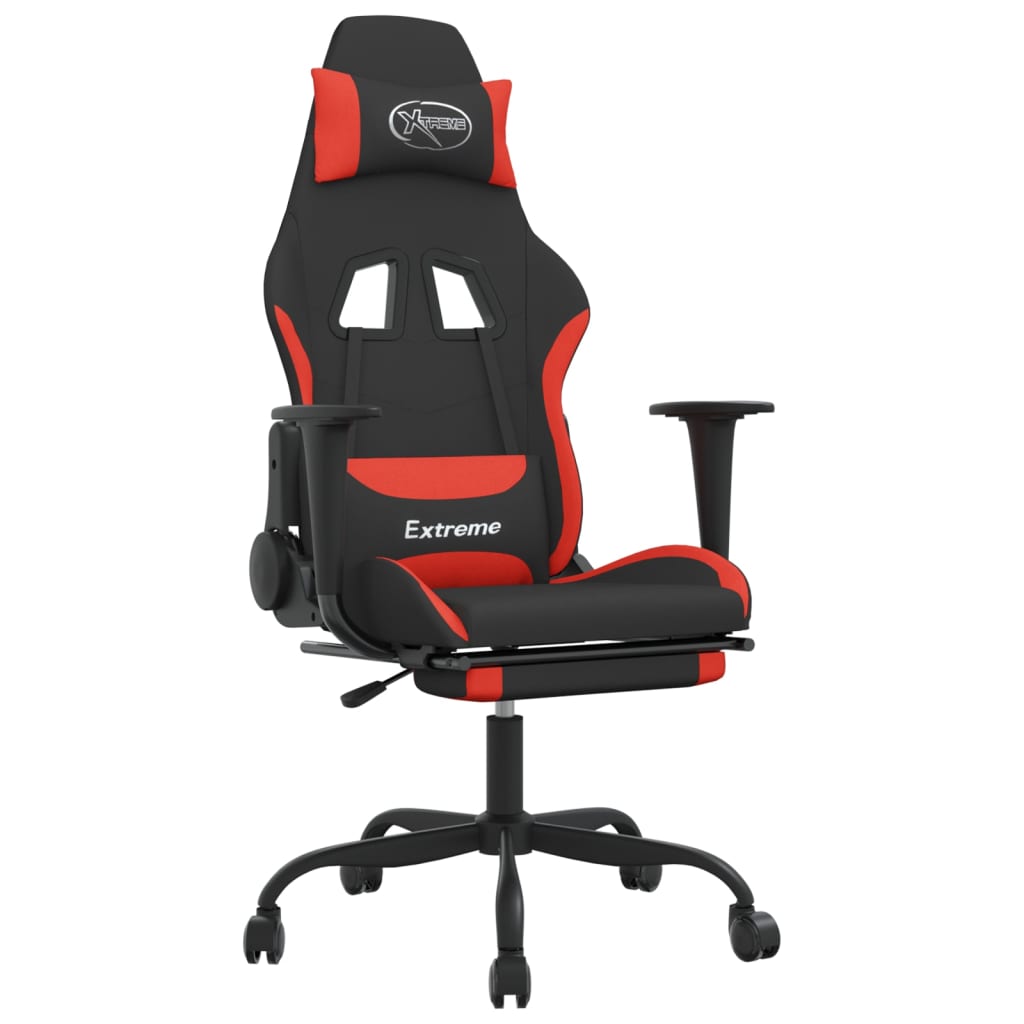 Gaming Chair Black and red Polyester, Metal, Plywood, Foam Standard