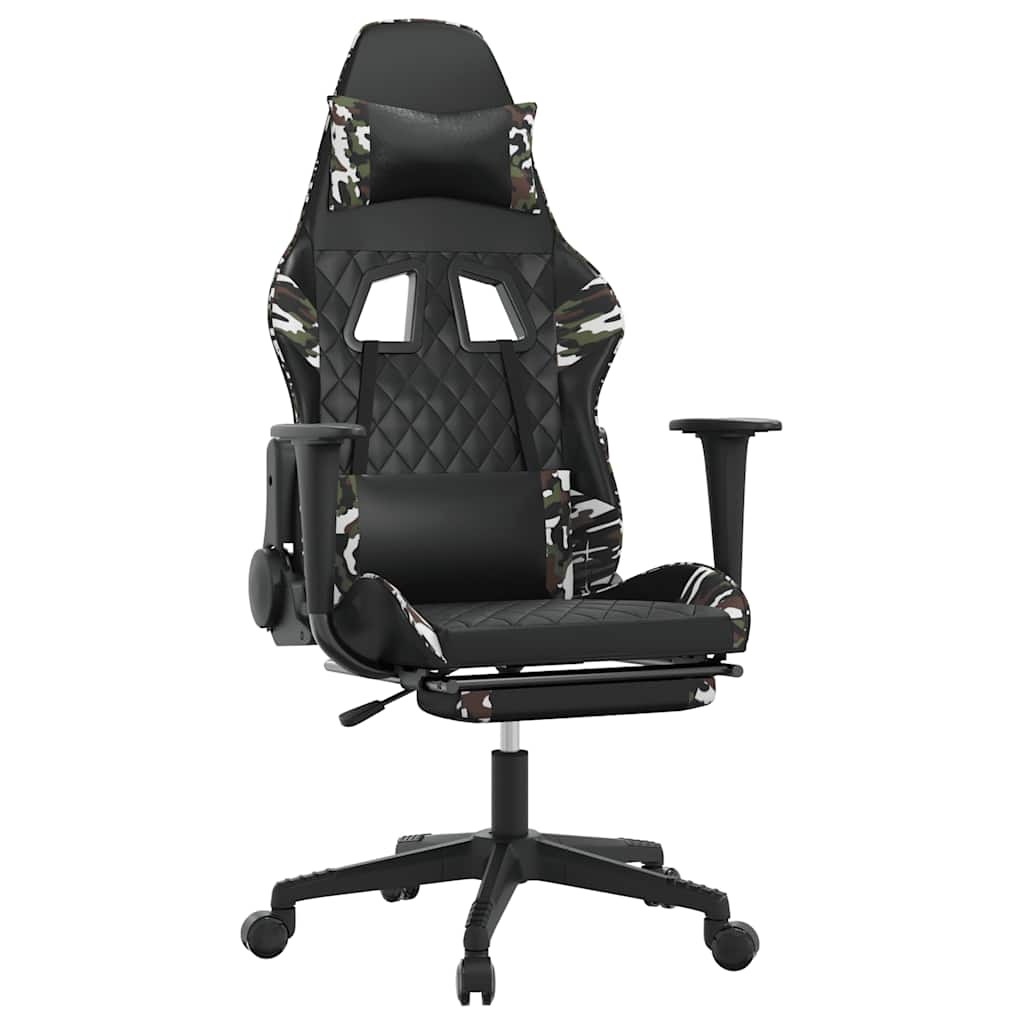 Gaming Chair Black and Camouflage