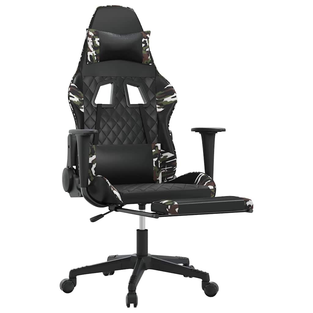 Gaming Chair Black and Camouflage