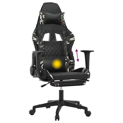Gaming Chair Black and Camouflage