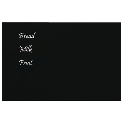 Wall-mounted Magnetic Board Black 15.7"x11.8" Tempered Glass